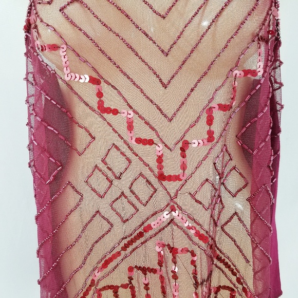 *SOLD* Passport by Mandee Red Sheer Sequin - Picture 2 of 5